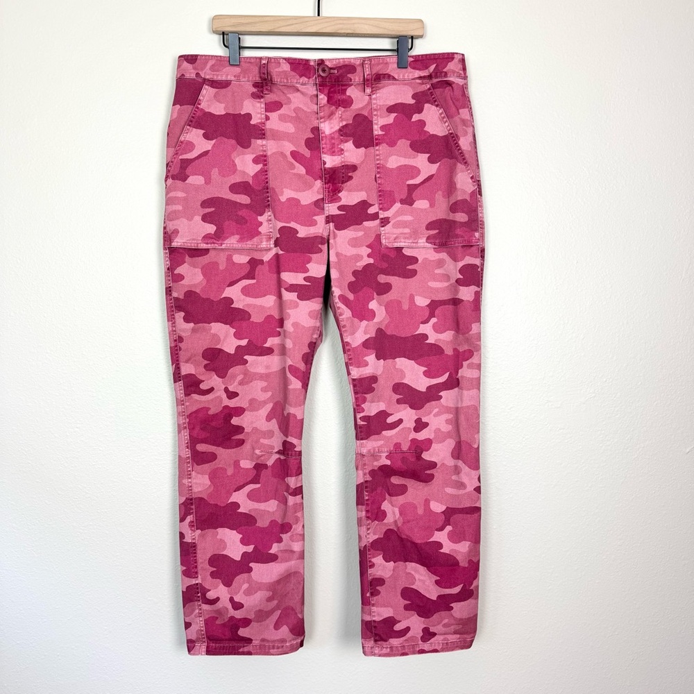 Sundance Ariel Rose Pink Camo Pants Size 16 - Picture 2 of 8